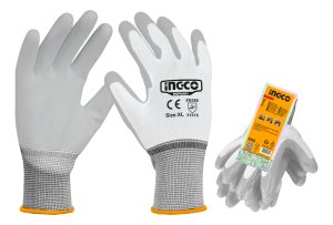 Guantes Pu Poliester Talle Xl Ingco Hgpug01