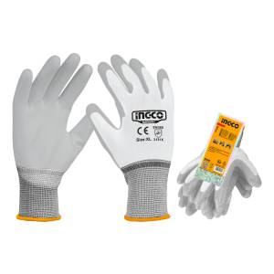 Guantes Pu Poliester Talle Xl Ingco Hgpug01