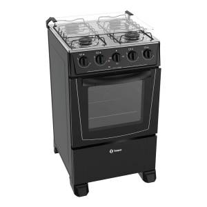 Cocinas Combinadas Thompson De James Negra Cth1500 Color Negro Tipo De Conexión Gas Envasado