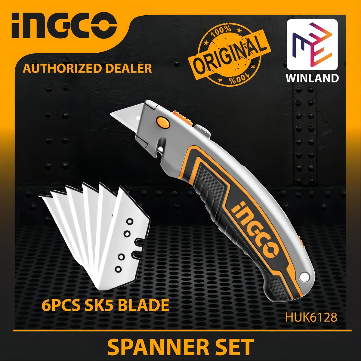 Trincheta Cutter Con 6 Hojas 61x18mm Industrial Ingco - Imagen 5