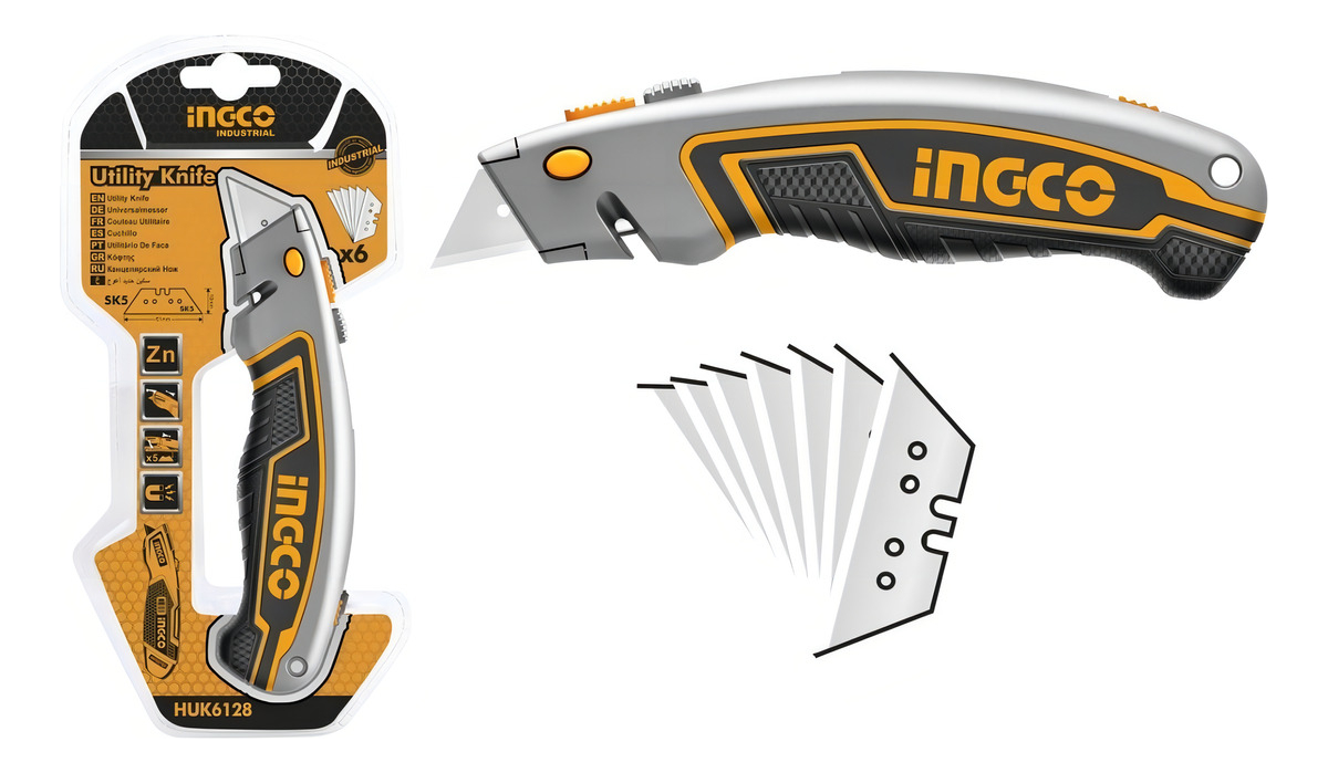 Trincheta Cutter Con 6 Hojas 61x18mm Industrial Ingco - Imagen 4