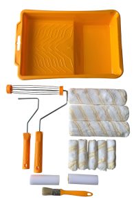 Set Kit Rodillo Pintura + Bandeja 14 En 1 Ingco Hktcb862302