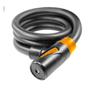 Candado Para Bicicleta 15x1200mm Con Cerradura Ingco Dbk1512