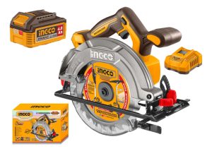 Sierra Circular A Bateria 4.0ah 20v 165mm Ingco Csli16523