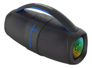 Altavoz Portátil Bluetooth Miccell Vqsp01 A Prueba De Agua 20w 3600mah Color Negro Y Azul Shadow Black