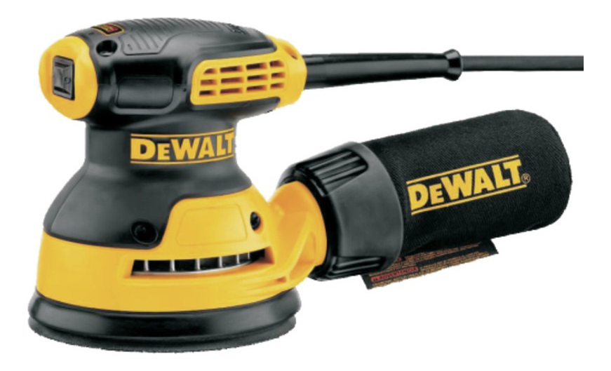 Lijadora Roto Orbital De Palma Dewalt 275w Dwe6421 Color Amarillo Frecuencia 50