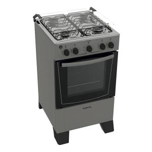 Cocina A Gas Punktal Pk-420 4 Hornallas Acero Inoxidable