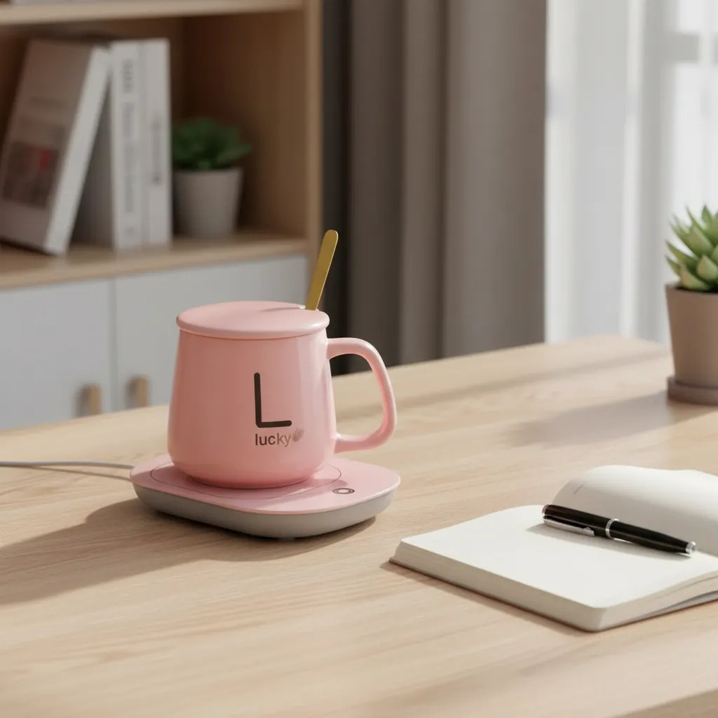 Taza Ceramica Con Base Calentador Usb 400ml - Imagen 3