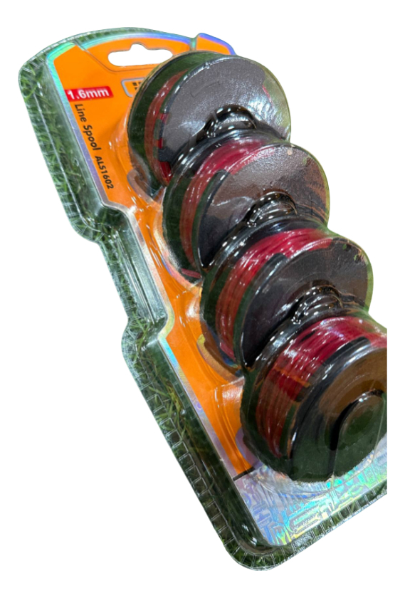 Set X4 Carretel Con Tanza Ingco Para Bordeadora Als1602 - Imagen 3