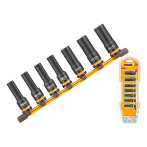 Set X7 Dados Impacto 1/2 Cr-mo Profundos Ingco Hkissd12072l