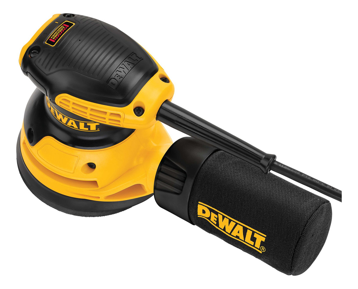 Lijadora Roto Orbital De Palma Dewalt 275w Dwe6421 Color Amarillo Frecuencia 50 - Imagen 2