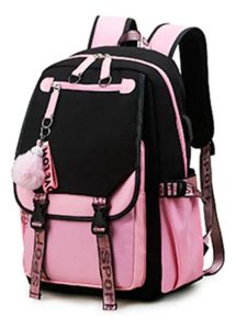 Mochila Impermeable Para Notebook Con Pompon