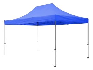 Gazebo Plegable 4.5 X 3 Mt Reforzado Azul Lona Toldo Impermeable