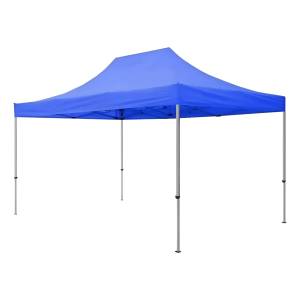 Gazebo Plegable 4.5 X 3 Mt Reforzado Azul Lona Toldo Impermeable