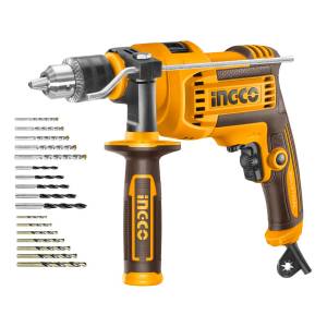 Taladro Percutor 900w Ingco 17 Mechas Madera Metal Mamp