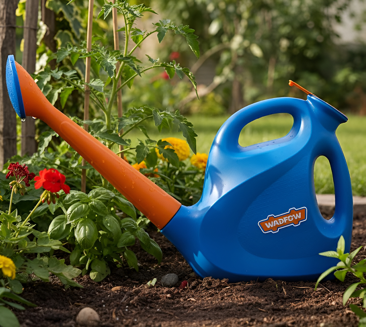 Regadera 5 Litros Para Jardin Recipiente Plastico Wadfow - Imagen 2