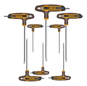 Set 8pcs Juego Llaves Allen Con Mango Ingco Hhkt80828