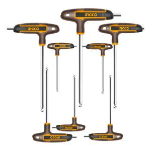 Set 8pcs Juego Llaves Allen Con Mango Ingco Hhkt80828