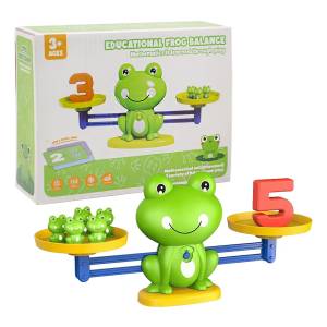 Juego De Equilibrio Educativo Diseño Balanza De Ranas