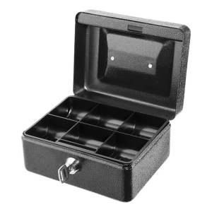 Caja Metalica De Seguridad Para Dinero Con Llave 20x16x9cm