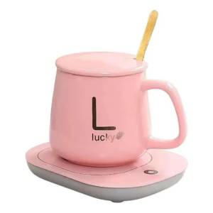 Taza Ceramica Con Base Calentador Usb 400ml