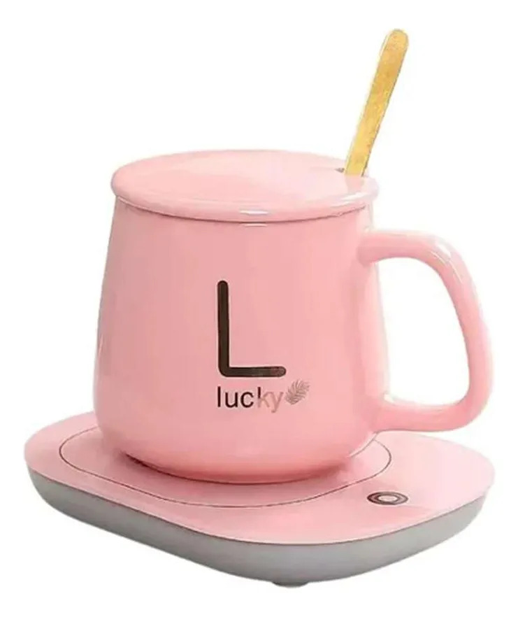 Taza Ceramica Con Base Calentador Usb 400ml