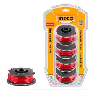 Set X4 Carretel Con Tanza Ingco Para Bordeadora Als1602