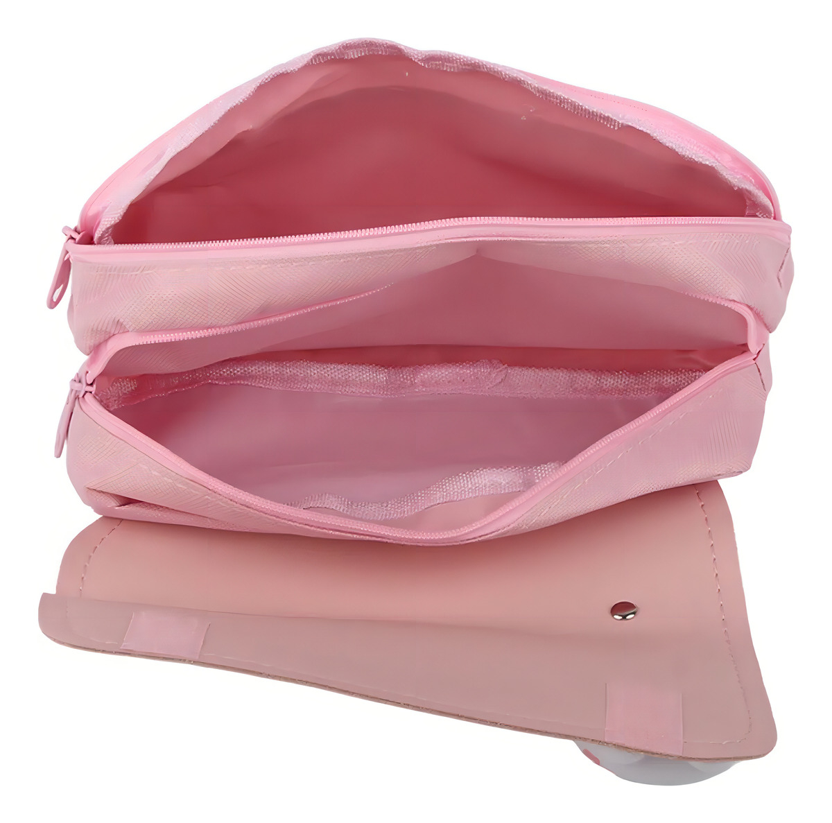 Cartuchera Escolar Kawaii Gatito 3d 2 Cierres Infantil Atrix Color Rosado - Imagen 5