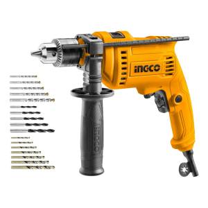Taladro Percutor 680w Ingco 17 Mechas Madera Metal Mamp