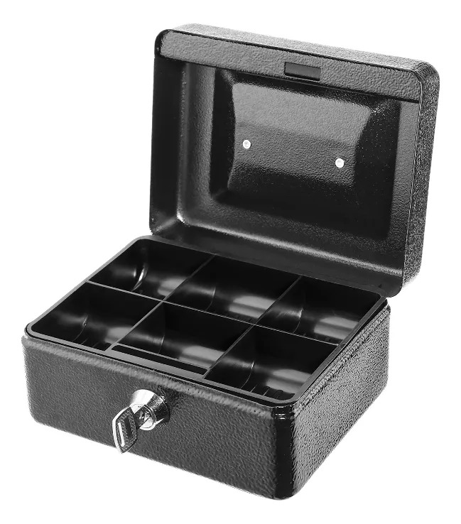 Caja Metalica De Seguridad Para Dinero Con Llave 30x24x9cm