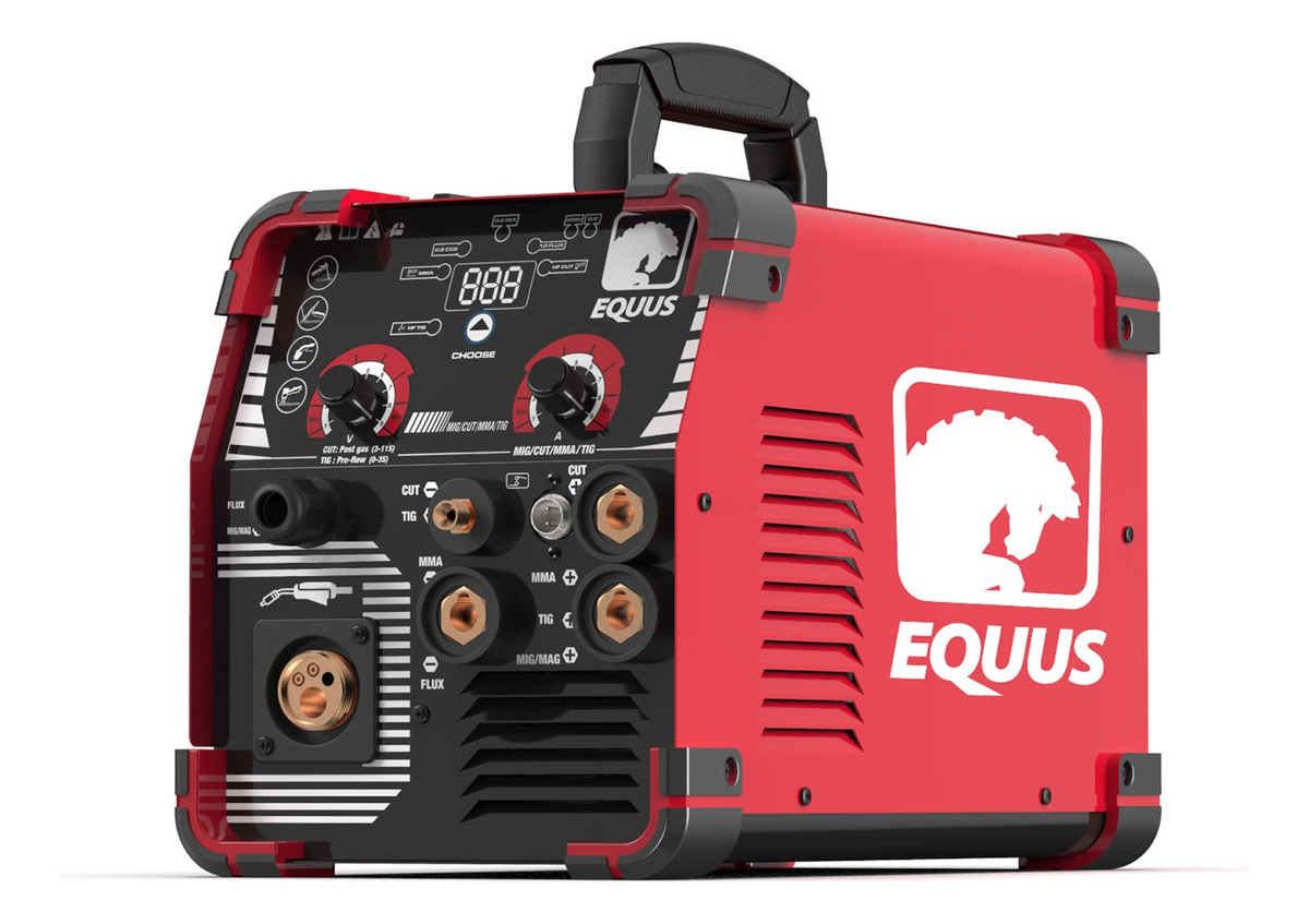 Soldadora 5 En 1 Mig Con Y Sin Gas Sinérgica Tig Lift Equus