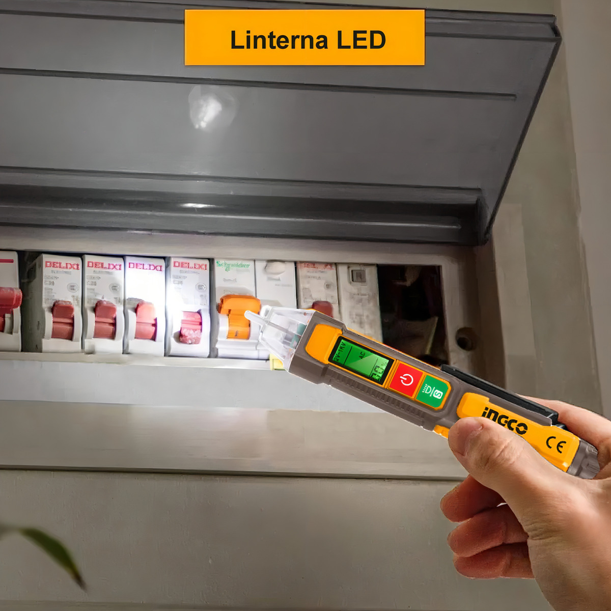 Buscapolo Detector De Voltaje Digital Ingco Alarma Sonora - Imagen 6