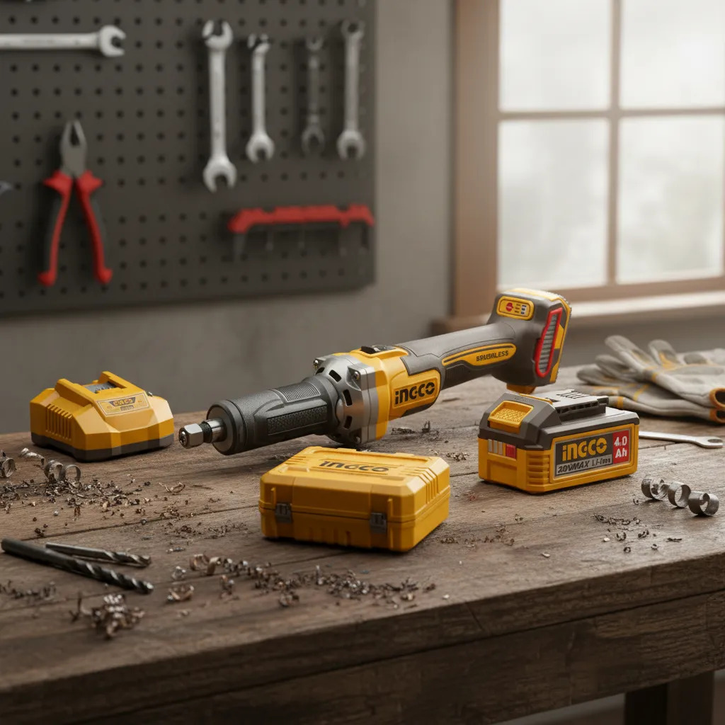 Amoladora Recta 20v Puntas 2 Bat 4.0ah Ingco Cdgli20012 - Imagen 3