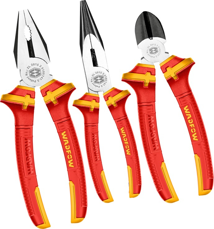 Set Juego Kit De Pinzas Alicate Aislado 1000v Wadfow Wps0633