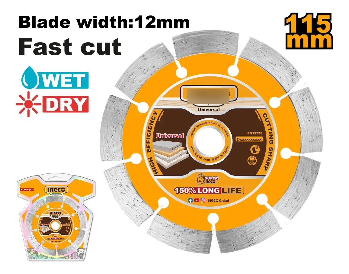 Disco Diamantado 115mm Ceramica Corte Rápido Dmd0111513 - Imagen 2