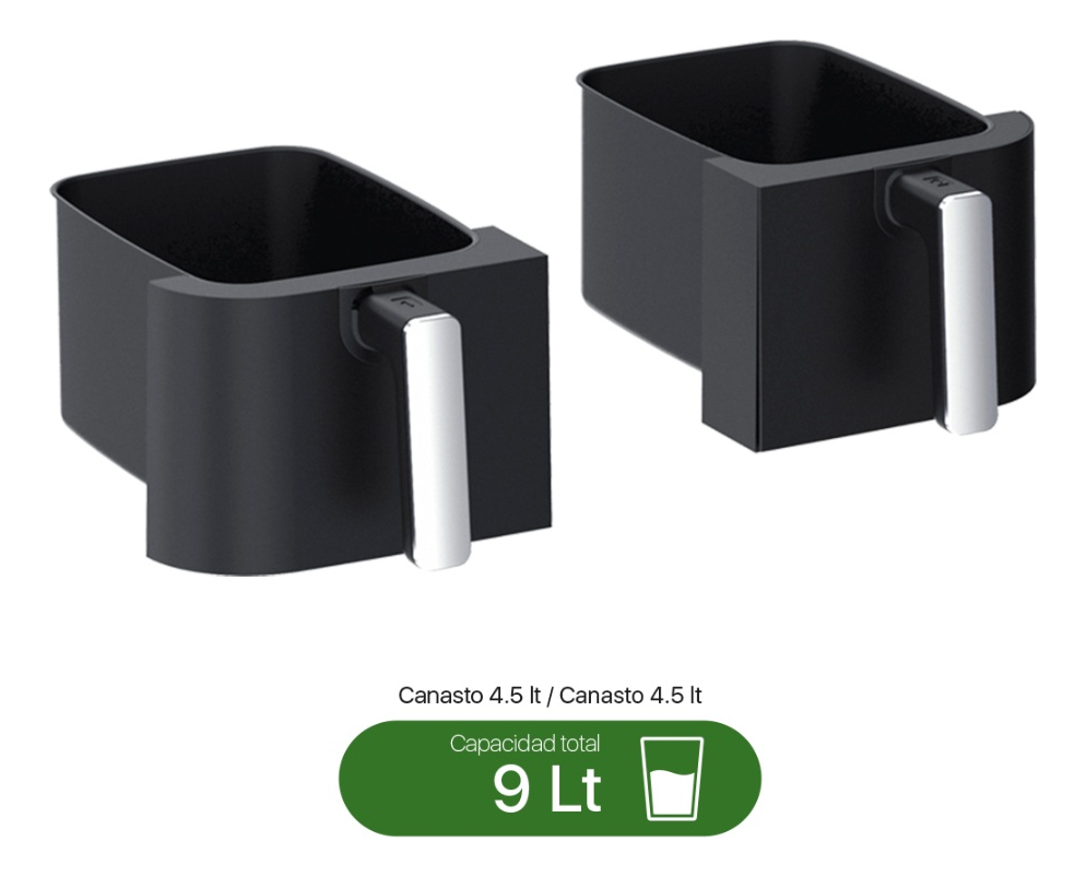 Freidora De Aire Enxuta Sdaenxfsa2222 Negra 9l 1300w Negro - Imagen 3