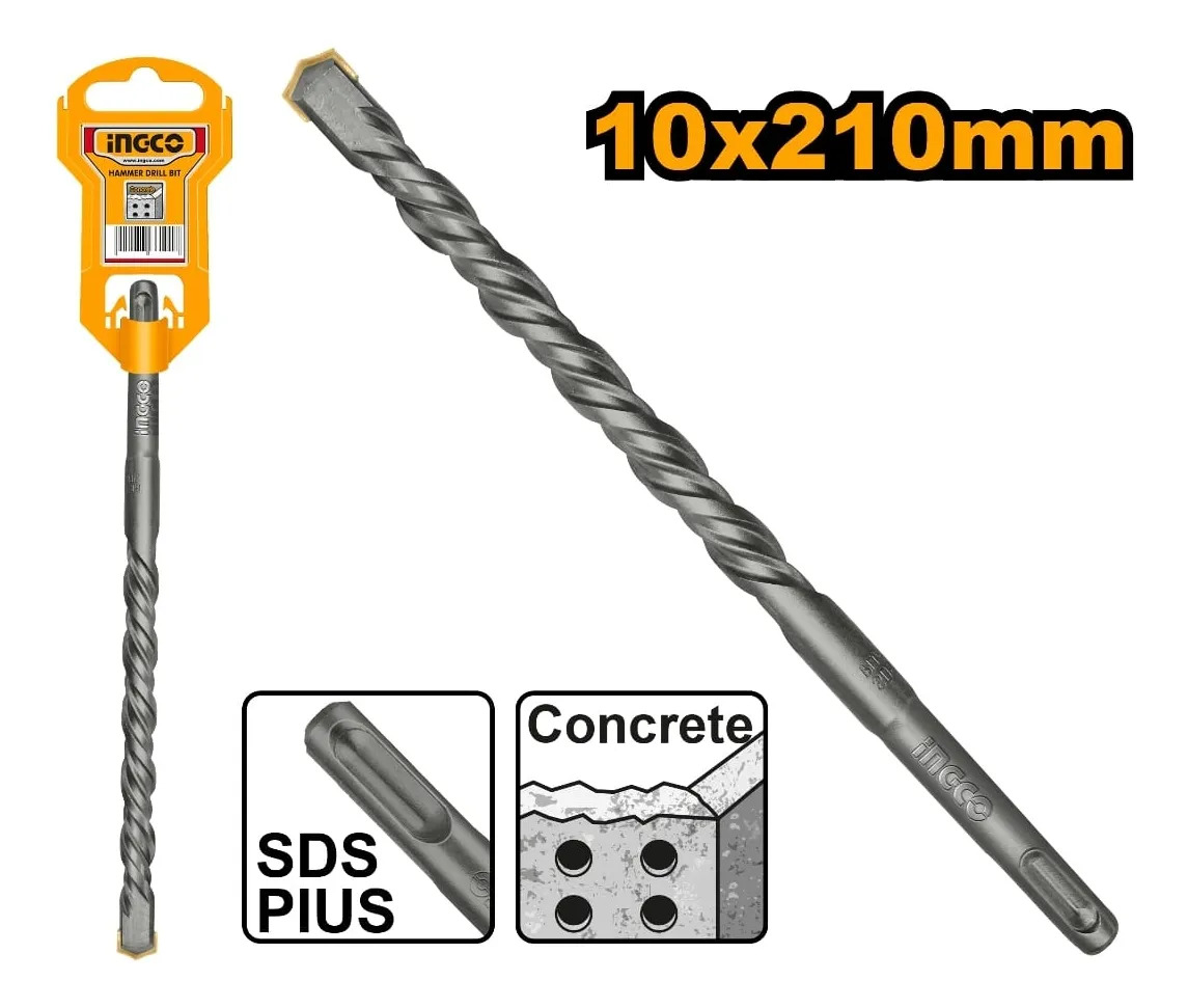 Mecha Sds Plus 10x210mm Ingco Dbh1211003 - Imagen 2