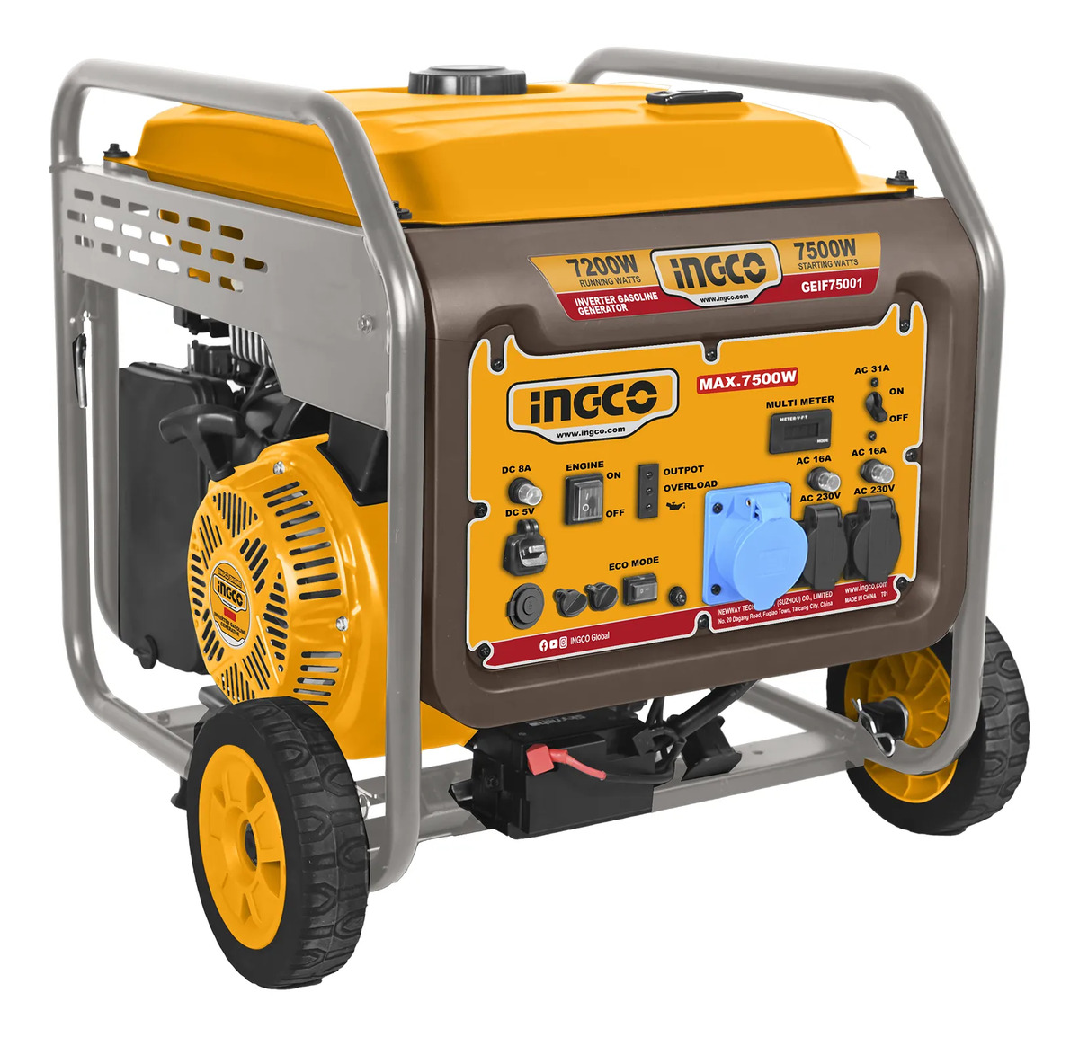 Generador A Gasolina Inverter 7.5kw Ingco Geif75001