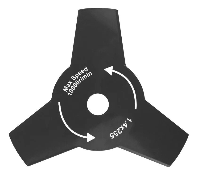 Cuchilla Disco 3 Puntas 10 Desmalezadora Wadfow Wdlp0501