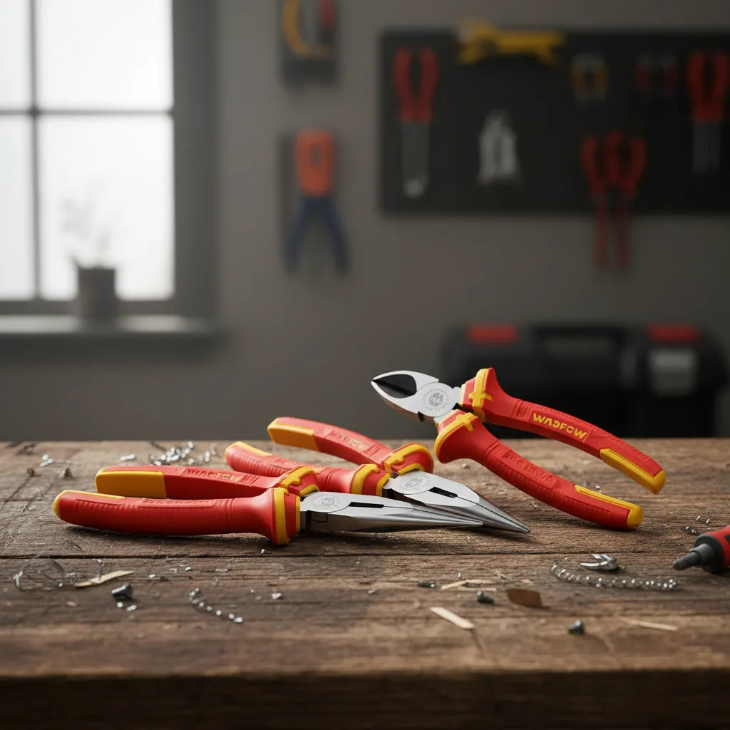 Set Juego Kit De Pinzas Alicate Aislado 1000v Wadfow Wps0633 - Imagen 3