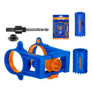 Set Sierras Para Instalacion De Cerraduras Con Guia Wadfow