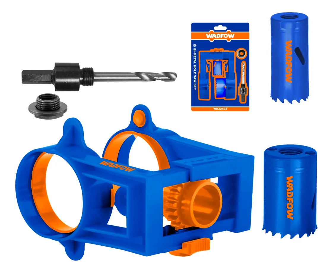 Set Sierras Para Instalacion De Cerraduras Con Guia Wadfow