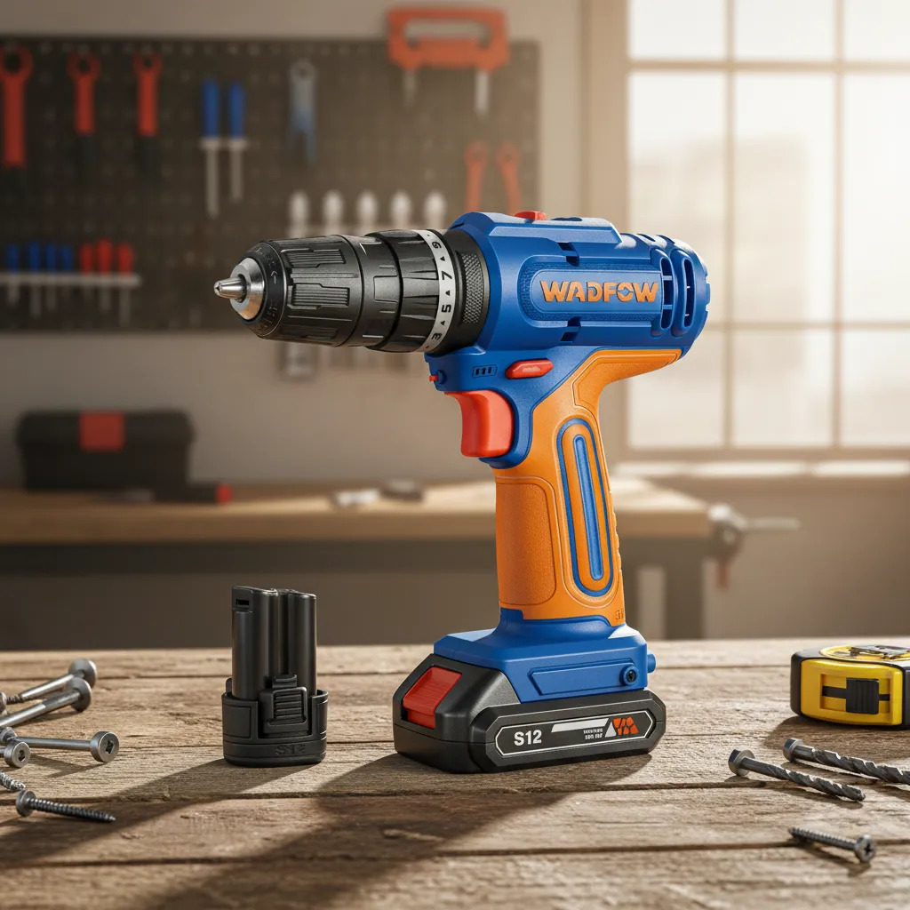 Taladro Atornillador Percutor Bateria 12v 1.5ah Wadfow - Imagen 3