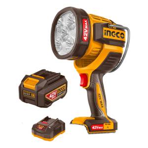 Linterna 42v 50w 2 Bateria 2ah Cargador Ingco Cwli42896