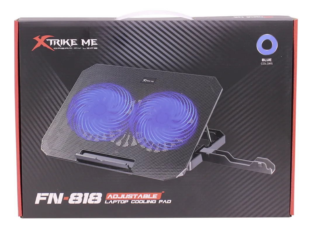 Bandeja Cooler Gamer Xtrike Me Fn-818 2 Fan - Imagen 2