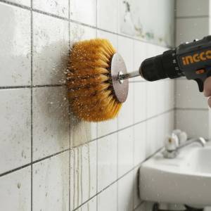 Cepillo 4 Para Taladro Cerdas Media Ingco Wcbm1041