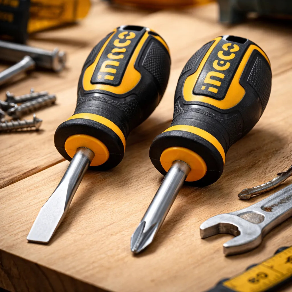 Juego 2 Destornilladores De Fuerza Ingco Plano Y Philips - Imagen 3