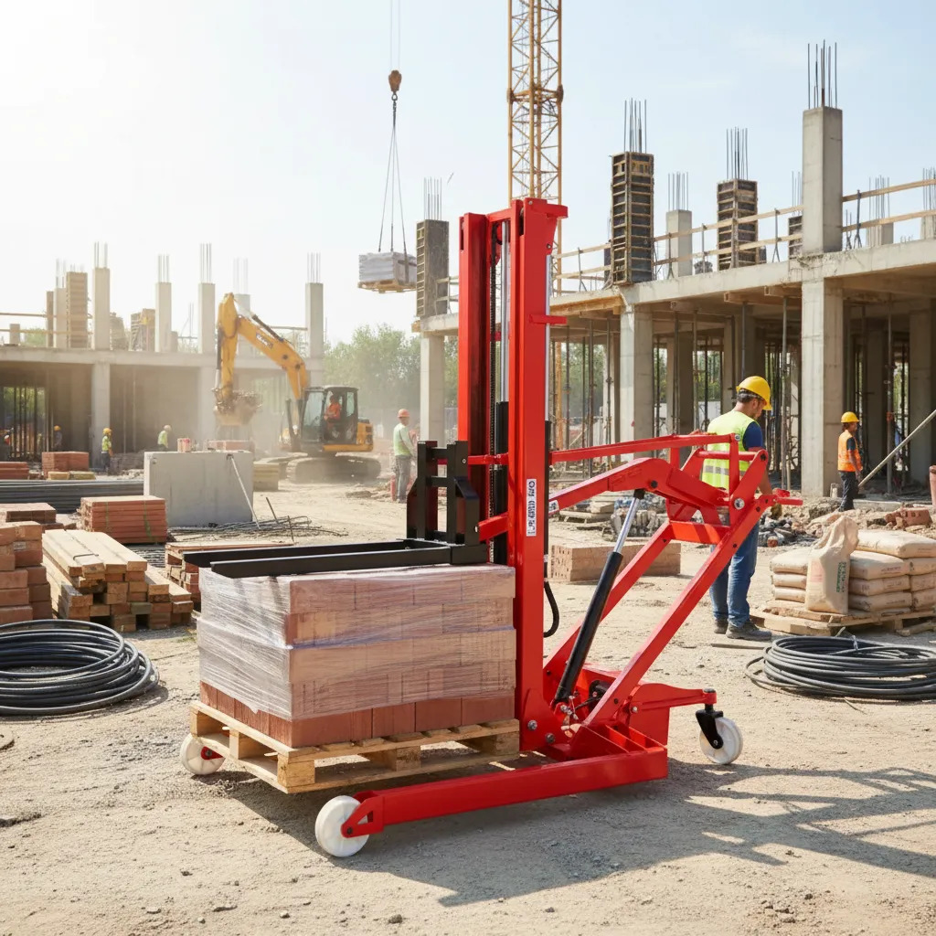 Apilador Semi Eléctrico Con Pluma Curva 500 Kgs Equus - Imagen 2