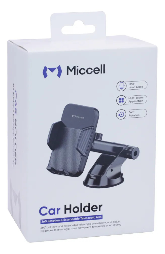 Soporte Para Celular Auto Miccell Vq-ch08 Ventosa 360° - Imagen 3