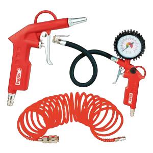 Kit 6 Piezas Para Compresor De Aire Equus Con Pistola De Inf